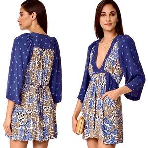 NWOT Free People Tallula Floral Print Mini Dress
